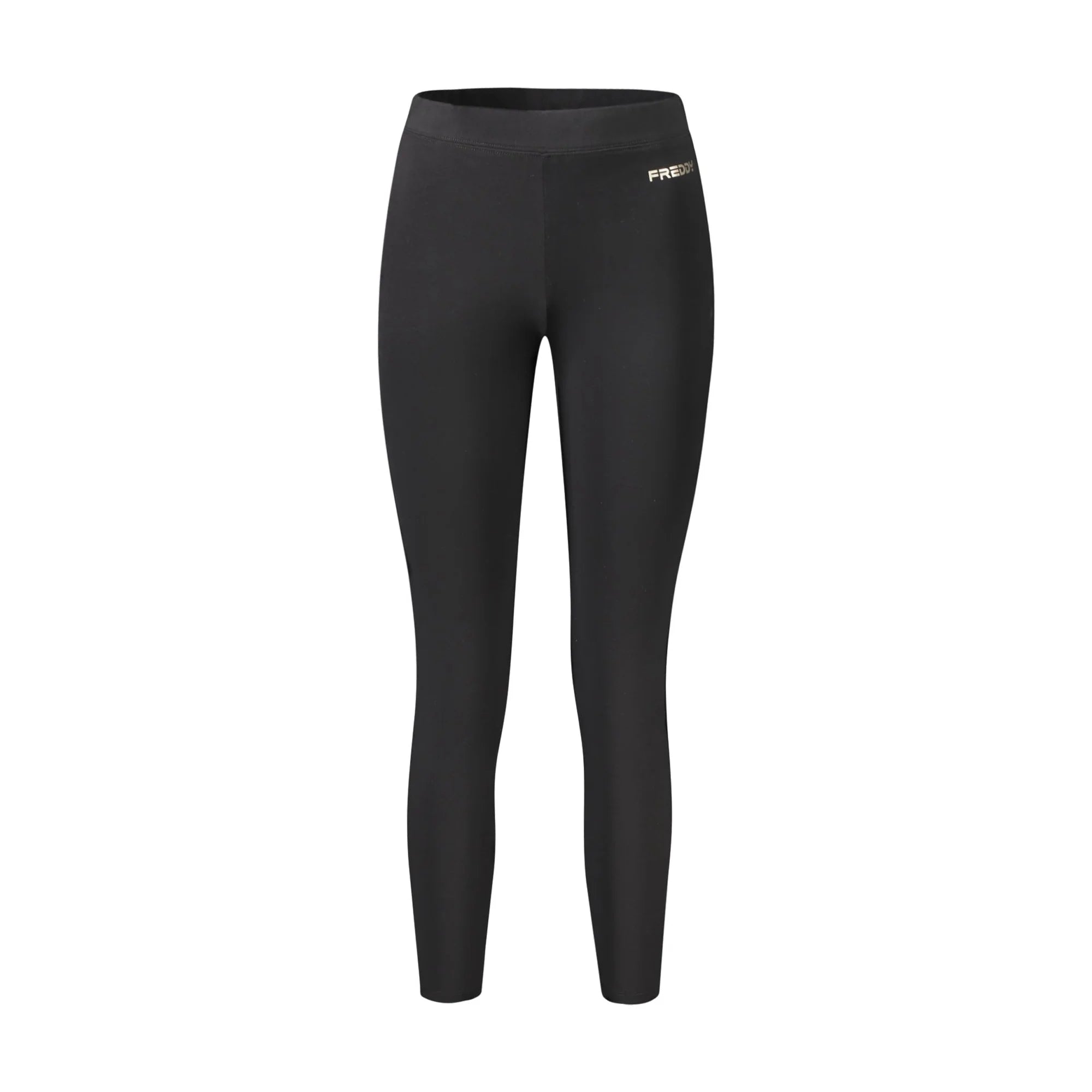 Freddy Pantaloni Leggins Donna Nero Stampa Logo - foto prodotto